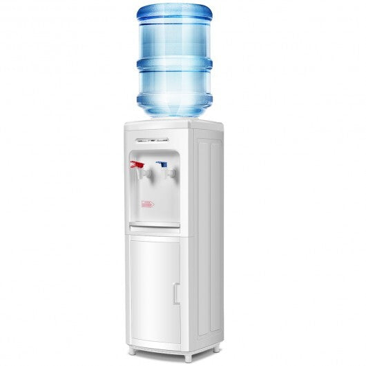 5 Gallons Hot and Cold Water Cooler Dispenser with Child Safety Lock