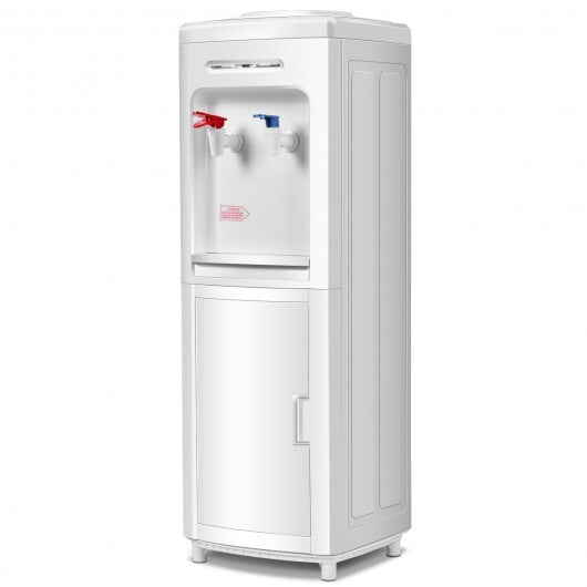 5 Gallons Hot and Cold Water Cooler Dispenser with Child Safety Lock