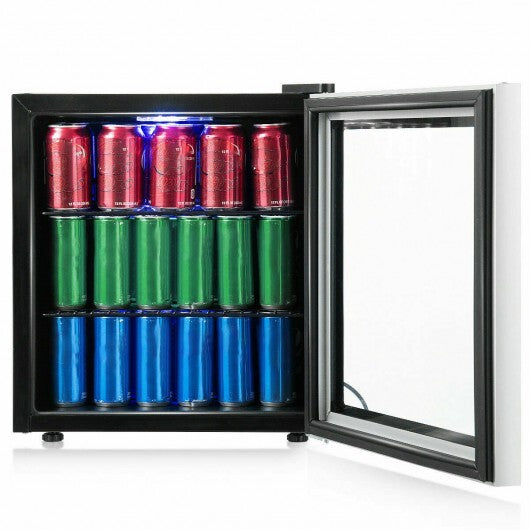 60 Can Beverage Mini  Refrigerator with Glass Door LuxuryLifeWay Online Store