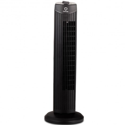 Fantask 35W 28 Inch Quiet Bladeless Oscillating Tower Fan-Black LuxuryLifeWay Online Store