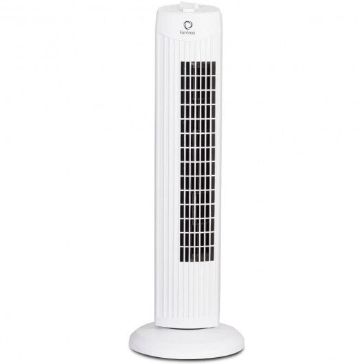 Fantask 35W 28 Inch Quiet Bladeless Oscillating Tower Fan-Black LuxuryLifeWay Online Store