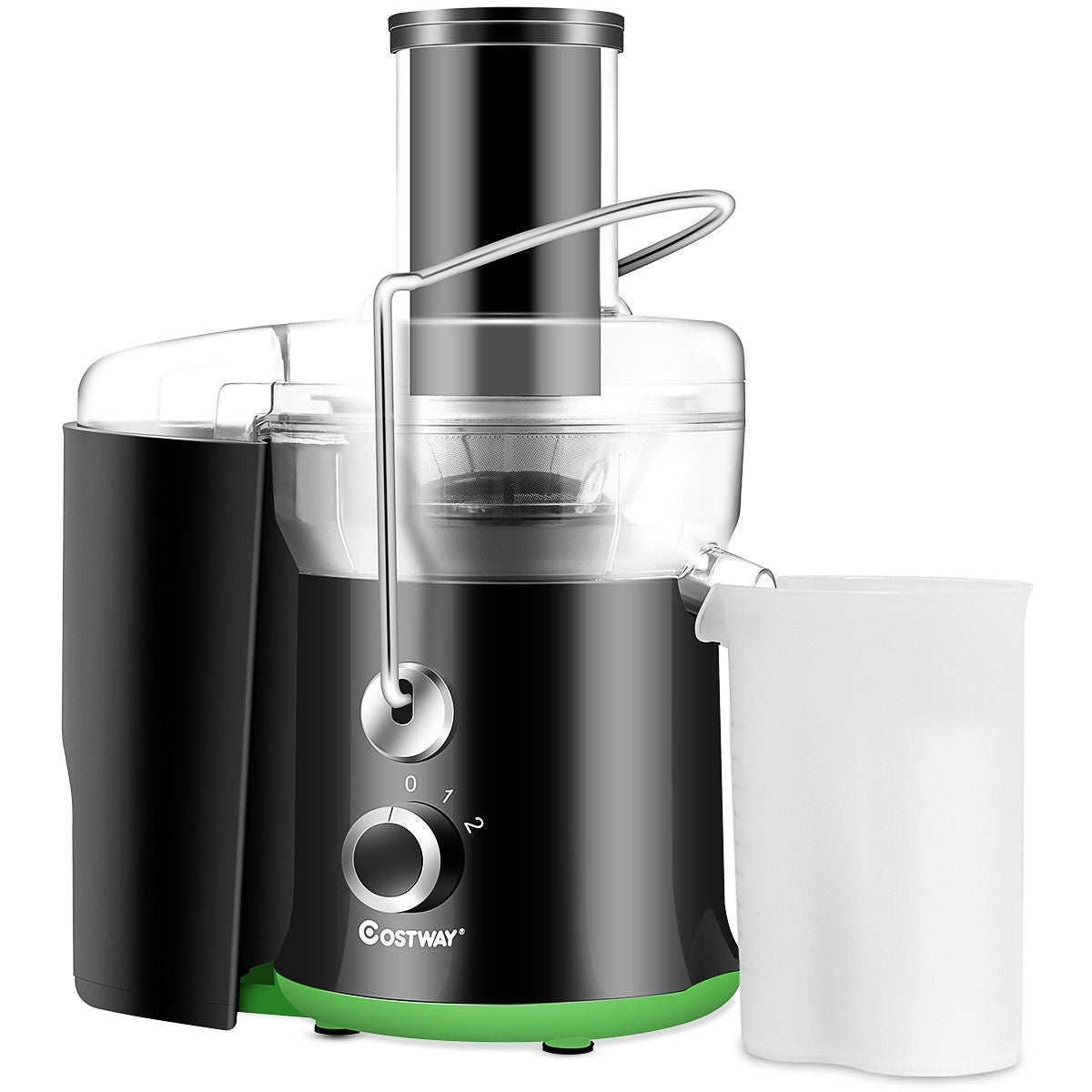 2 Speed Wide Mouth Fruit and Vegetable Centrifugal Electric Juicer - Color: Black LuxuryLifeWay Online Store