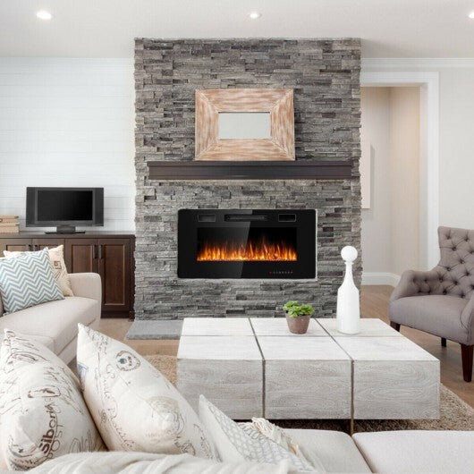 36 Inch Ultra Thin Wall Mounted Electric Fireplace LuxuryLifeWay Online Store