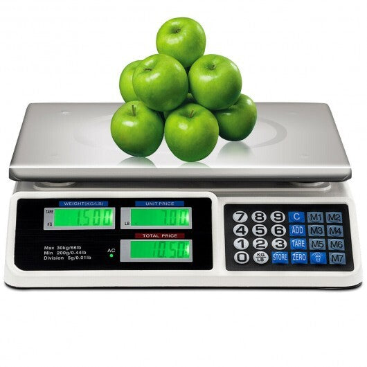 66 lbs Electronic Price Computing Scale with LCD Screen Display LuxuryLifeWay Online Store
