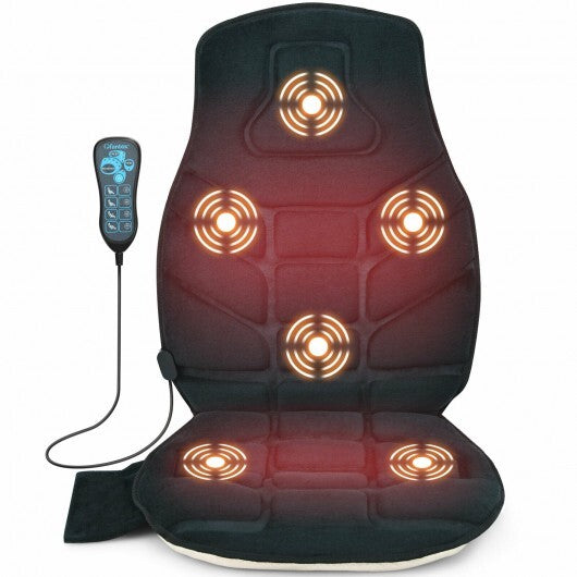 Seat Cushion Massager with Heat and 6 Vibration Motors for Home LuxuryLifeWay Online Store