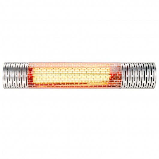 1500W Indoorand Outdoor Electric Heater with 2 Power Settings -Silver LuxuryLifeWay Online Store