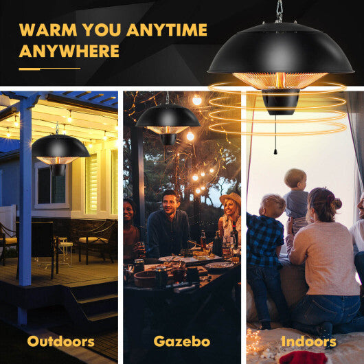 1500W Electric Patio Heater with IPX4 Waterproof LuxuryLifeWay Online Store