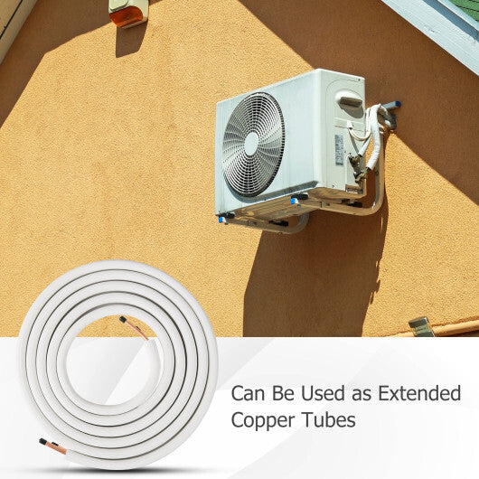 25 Feet Mini Split Line Set with 1/4 Inch and 1/2 Inch O.D. Copper Pipes Tubing LuxuryLifeWay Online Store