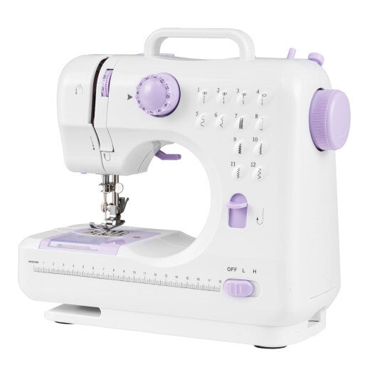 Sewing Machine for Beginners Mini Sewing Machine with 12 Built-in Stitches LuxuryLifeWay Online Store