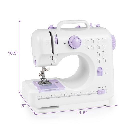 Sewing Machine for Beginners Mini Sewing Machine with 12 Built-in Stitches LuxuryLifeWay Online Store