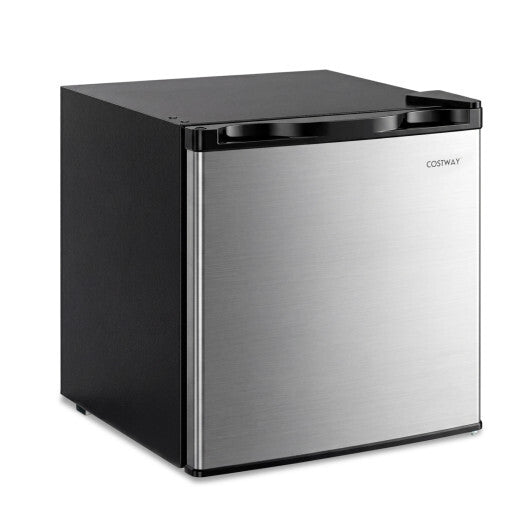 Compact Mini Fridge with 7-Level Adjustable Thermostat-Silver LuxuryLifeWay Online Store