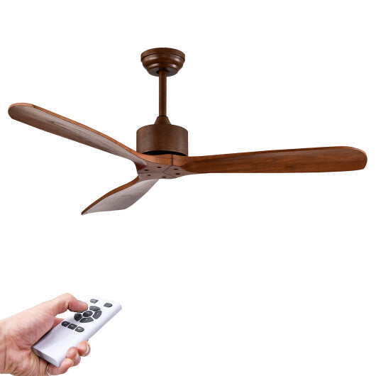 52 Inch Modern Brushed Nickel Finish Ceiling Fan with Remote Control LuxuryLifeWay Online Store