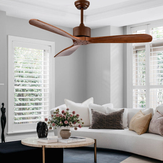 52 Inch Modern Brushed Nickel Finish Ceiling Fan with Remote Control LuxuryLifeWay Online Store