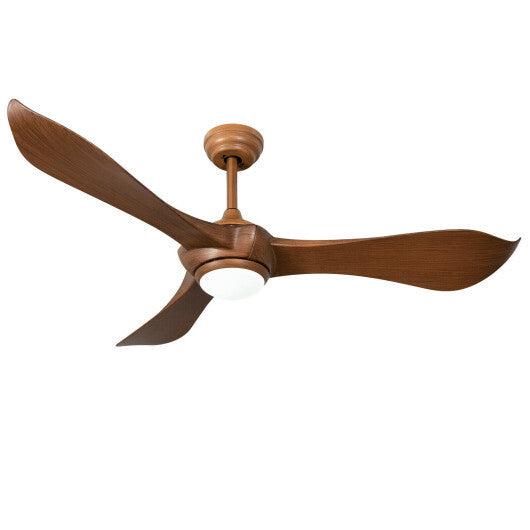 52 Inch Ceiling Fan with Light Reversible DC Motor - Color: Walnut LuxuryLifeWay Online Store