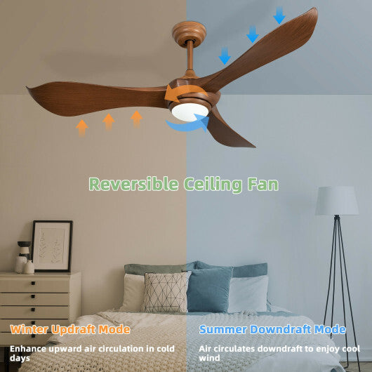 52 Inch Ceiling Fan with Light Reversible DC Motor LuxuryLifeWay Online Store
