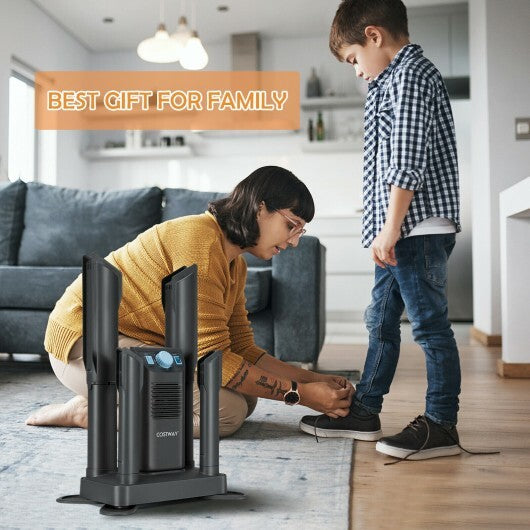 Electric Shoe Boot Dryer 4 Shoes with 180 Mins Timer Ozone Disinfection-Gray - Color: Gray LuxuryLifeWay Online Store