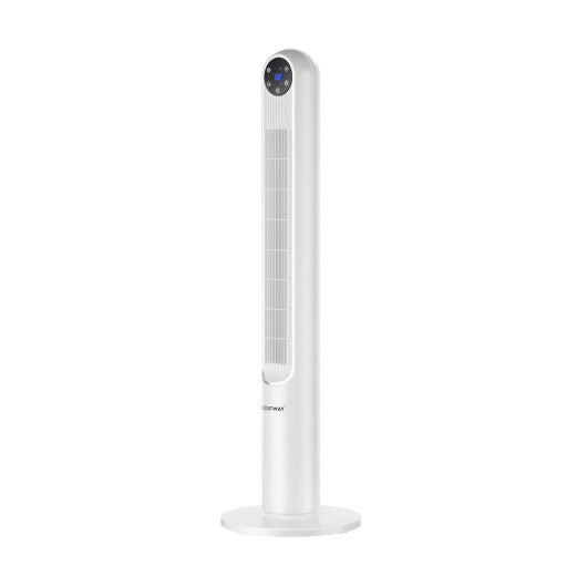 42 Inch 80 Degree Tower Fan with Smart Display Panel and Remote Control-Black LuxuryLifeWay Online Store