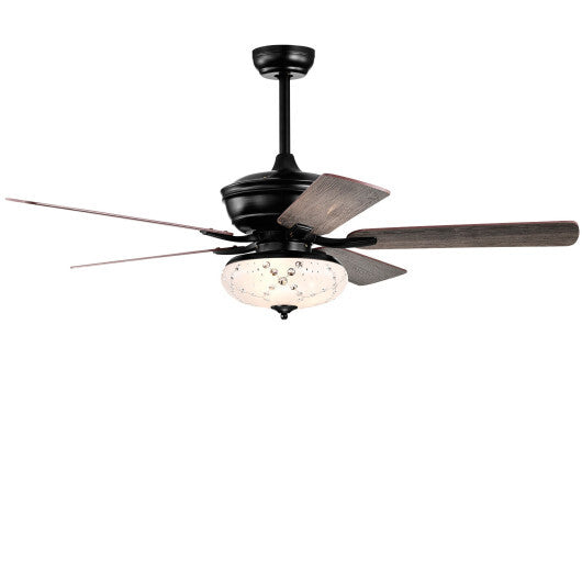 52 Inch Ceiling Fan with 3 Wind Speeds and 5 Reversible Blades-Gray - Color: Gray LuxuryLifeWay Online Store