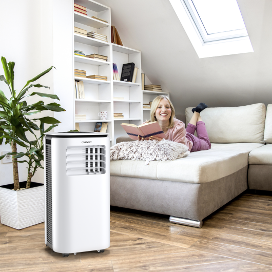 9000 BTU 3 in 1 Portable Air Conditioner with Fan and Dehumidifier-White LuxuryLifeWay Online Store