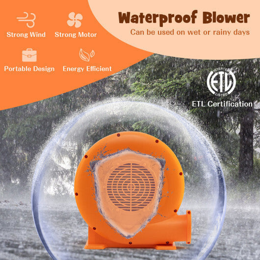 750W Air Blower (1.0HP) for Inflatables with 25 feet Wire and GFCI Plug LuxuryLifeWay Online Store