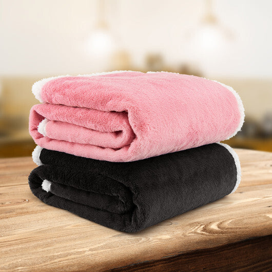 Electric Heated Blanket Throw with 10 Heat Settings-Pink LuxuryLifeWay Online Store