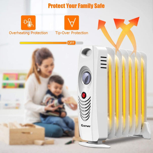 700 W Portable Mini Electric Oil-Filled Radiator Heater LuxuryLifeWay Online Store