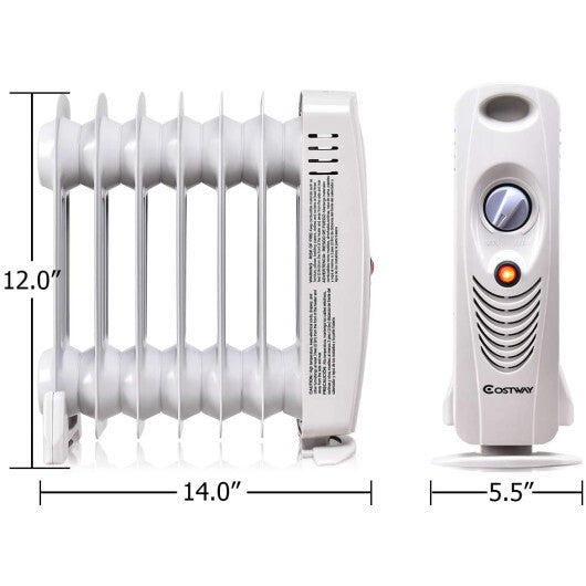 700 W Portable Mini Electric Oil-Filled Radiator Heater LuxuryLifeWay Online Store