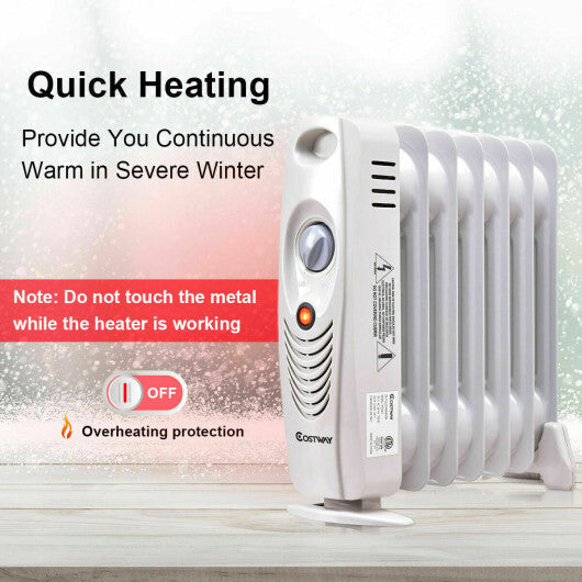 700 W Portable Mini Electric Oil-Filled Radiator Heater LuxuryLifeWay Online Store