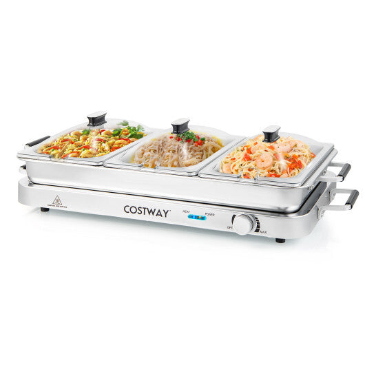 2 in 1 Electric Warming Tray with Temperature Control LuxuryLifeWay Online Store