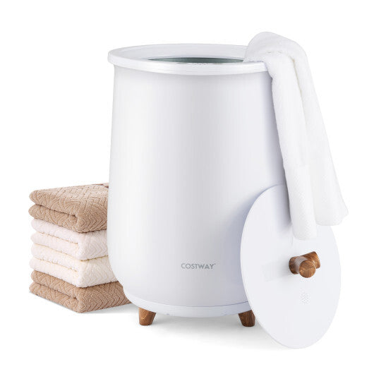 23L Large Luxury Bucket-Style Towel Warmer with Fragrant Disc Holder-White LuxuryLifeWay Online Store