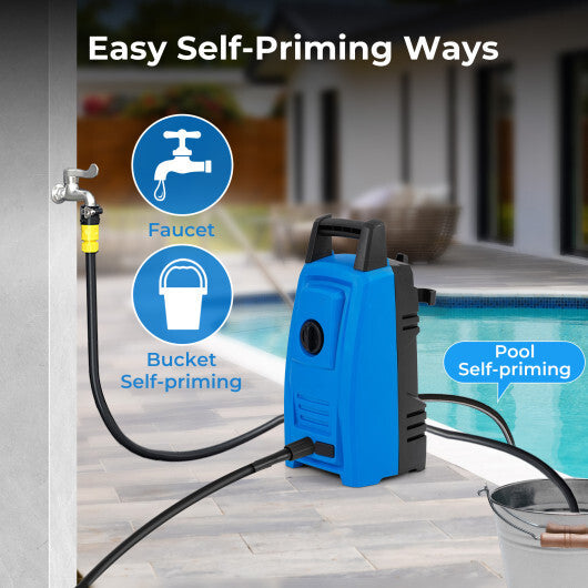 1900 PSI 1.8 GPM Electric Pressure Washer with 4 Quick Connect Nozzles-Blue LuxuryLifeWay Online Store