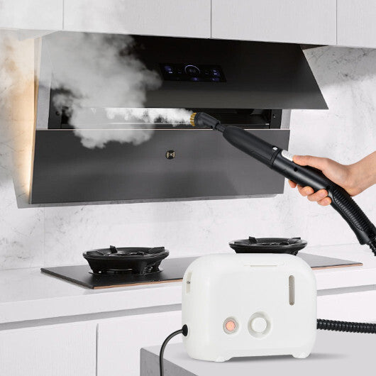 1500W Portable Steam Cleaner with 34 oz Water Tank-White LuxuryLifeWay Online Store
