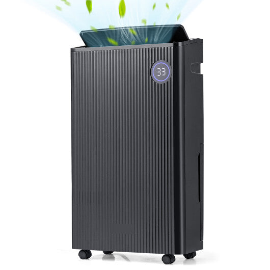 4500 Sq. Ft 57 Pint Quiet Dehumidifier for Basement with 4 Modes-Black LuxuryLifeWay Online Store