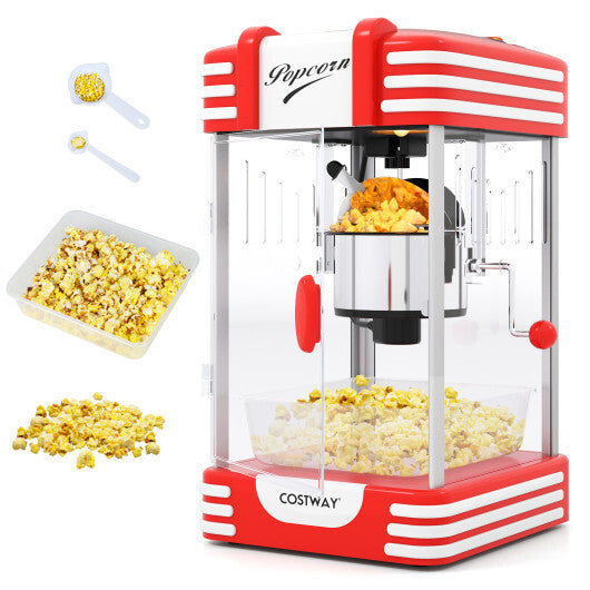 Theater Style Countertop Popcorn Maker with Stainless Steel Kettle-Red LuxuryLifeWay Online Store