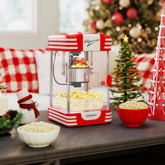 Theater Style Countertop Popcorn Maker with Stainless Steel Kettle-Red LuxuryLifeWay Online Store