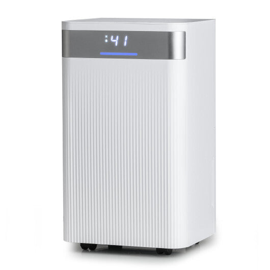 32 Pints 2000 Sq.ft Quiet Dehumidifier for Home with 3 Modes-White LuxuryLifeWay Online Store