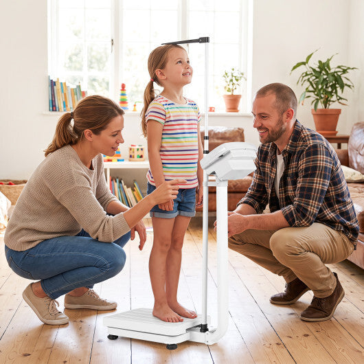 Digital Height and Weight Scale with Height Rod 400 lbs & LED Display LuxuryLifeWay Online Store