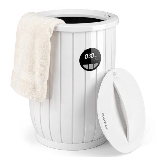 Towel Warmer Heated Bucket with Auto Shut Off and Fragrance Tray for Bathrooms-White LuxuryLifeWay Online Store