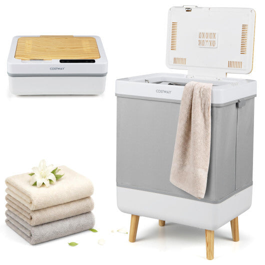 Towel Warmer Bucket with Foldable Design and Auto Shut Off for Bathroom-Natural LuxuryLifeWay Online Store