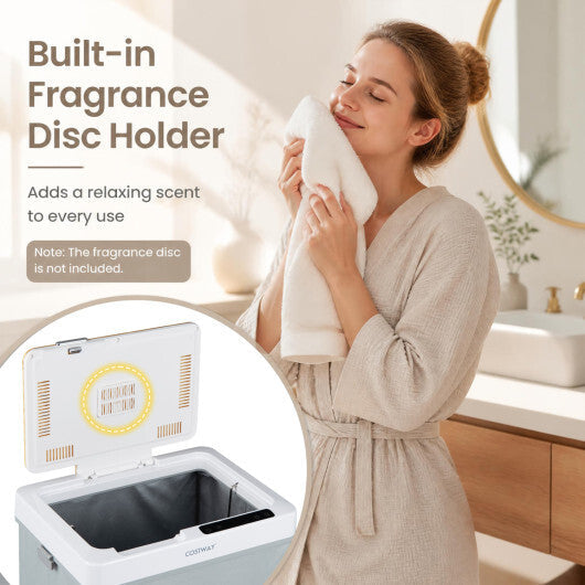 Towel Warmer Bucket with Foldable Design and Auto Shut Off for Bathroom-Natural LuxuryLifeWay Online Store