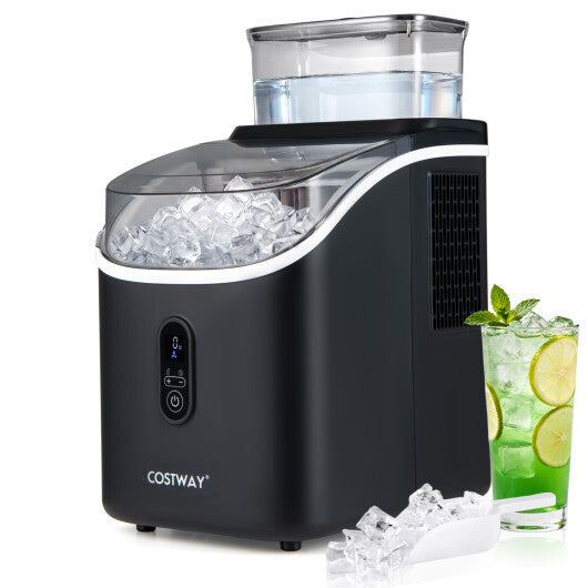 Countertop Ice Maker with External Tank and Self-Cleaning 13 Thickness Levels-Black LuxuryLifeWay Online Store
