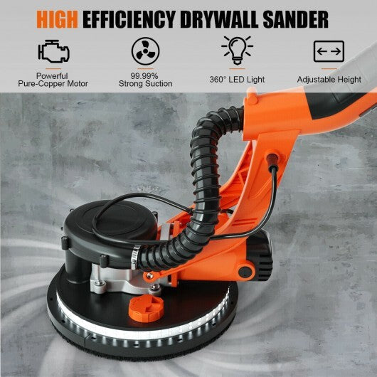Electric Foldable Drywall Sander 750W Variable Speed - Color: Orange LuxuryLifeWay Online Store