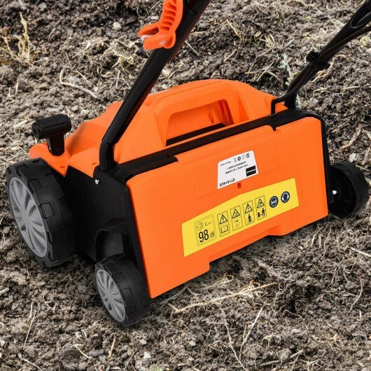 13 Inch 12 Amp Electric Scarifier with Collection Bag and Removable Blades-Green LuxuryLifeWay Online Store