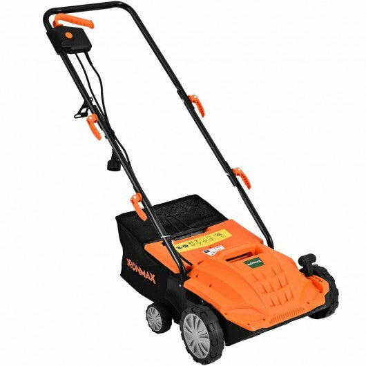 13 Inch 12 Amp Electric Scarifier with Collection Bag and Removable Blades-Green LuxuryLifeWay Online Store