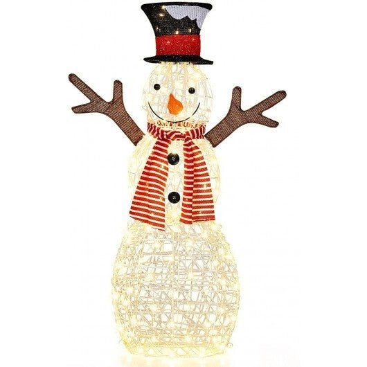Indoor/Outdoor Christmas Lighted Snowman Decorations with Pre-Lit 80 Lights LuxuryLifeWay Online Store