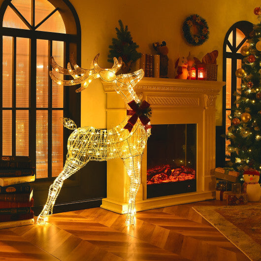 Lighted Standing Reindeer with Stakes for Christmas Decoration LuxuryLifeWay Online Store