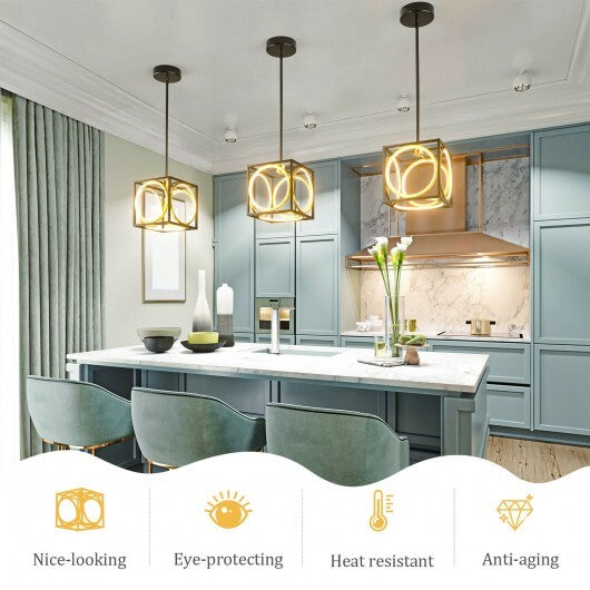 Modern LED Pendant Light with 42 Inches Adjustable Suspender-Golden LuxuryLifeWay Online Store