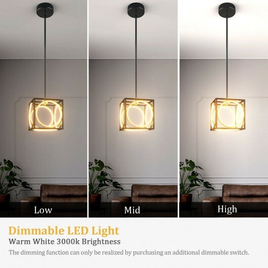 Modern LED Pendant Light with 42 Inches Adjustable Suspender-Golden LuxuryLifeWay Online Store