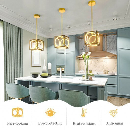 Modern LED Pendant Light with 42 Inches Adjustable Suspender-Golden LuxuryLifeWay Online Store