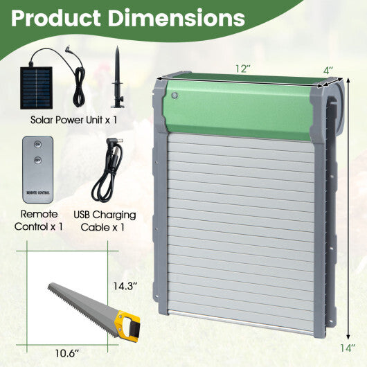Automatic Chicken Coop Door with Remote Control and Light Sensor Timer LuxuryLifeWay Online Store